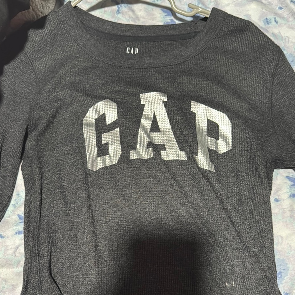 GAP Kids Gray Long Sleeve Shirt